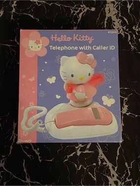 2003 💖 Sanrio Hello Kitty Y2K Angel Flash Telephone Pink Vintage Complete Box